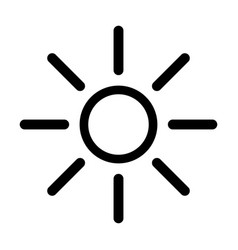 Sun Line Icon Graphics