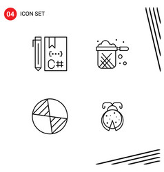 Mobile Interface Line Set 4 Pictograms C