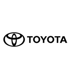 Toyota Logo Brand Car Symbol With Name Black