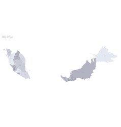 Malaysia Political Map Of Administrative Divisions