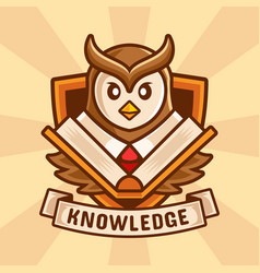 Owl Teacher Book Cartoon