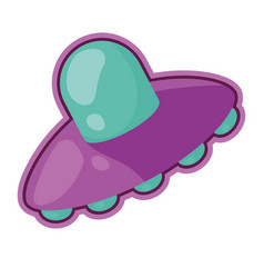 Ufo Sticker Retro