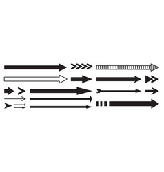 Straight Long Horizontal Arrow Set