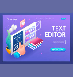 3d Isometric Cartoon Text Editing Program