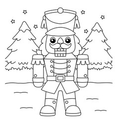 Christmas Nutcracker Coloring Page For Kids