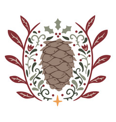 Pinecone Organic Design Semi Flat