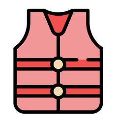 Water Jacket Icon Flat