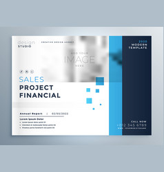 Creative Business Blue Brochure Cover Template