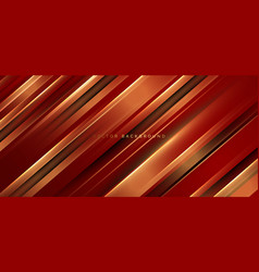 Abstract 3d Luxury Red And Gold Geometric