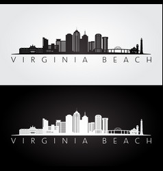 Virginia Beach Usa Skyline And Landmarks