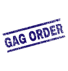 Scratched Textured Gag Order Stamp Seal