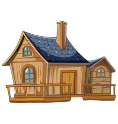 Graphic Of A Small Wooden House