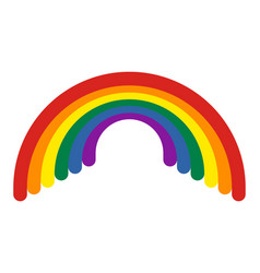 Rainbow Pride Icon Lgbt Symbol Flat