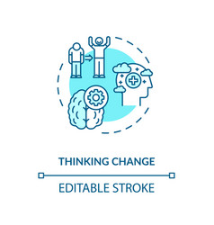 Thinking Change Concept Icon