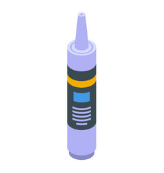 Silicone Caulk Icon Isometric Style