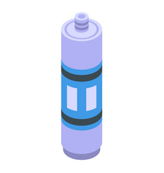 Silicone Caulk Cylinder Icon Isometric Style