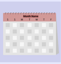 Weekly Calendar Of Month And Days