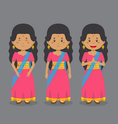 Indian Character With Various Expression