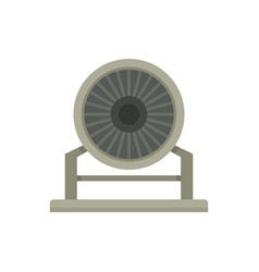 Aircraft Repair Turbine Icon Flat Isolated