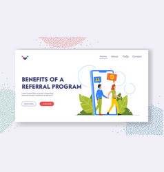 Benefits Of Referral Program Landing Page Template