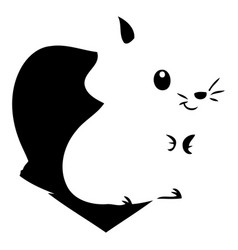 Cute Cartoon Squirrel Sitting On A Heart White