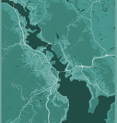 Green Hobart Map City In Australia Streetmap