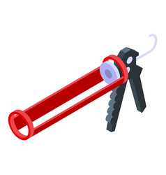 Silicone Caulk Craft Icon Isometric Style