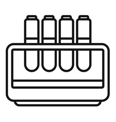 Veterinary Test Tube Stand Icon Outline