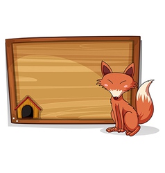 A Fox Beside An Empty Board