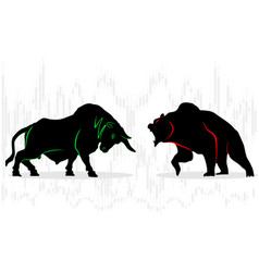 Bull Vs Bear Symbol Stock Market Trend