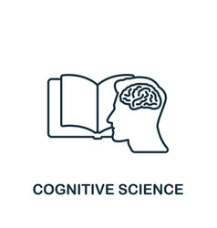 Cognitive Science Icon Monochrome Simple