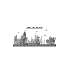 United Kingdom Bristol City Skyline Isolated