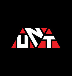 Unt Triangle Letter Logo Design