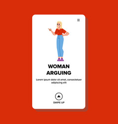 Woman Arguing