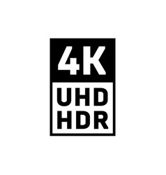 4k Ultra Hd Hdr Symbol