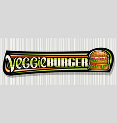 Banner For Veggie Burger