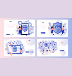 Vpn Service Concept Virtual Private Network