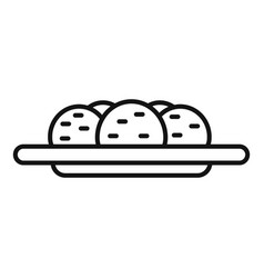 Falafel Icon Outline Cooking Pita