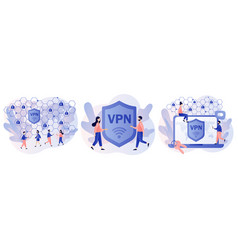 Vpn Service Concept Virtual Private Network