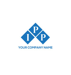 Ipp Letter Logo Design On White Background