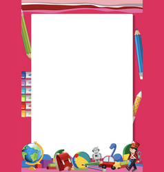 Childrens Toys And Learning Tools Border Frame