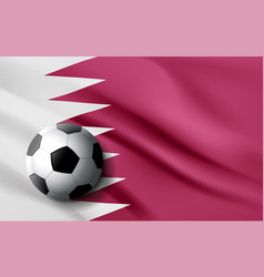 Design For Championship Of Football Flag Of Qatar