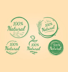 One Hundred Percent Natural Badge Pack