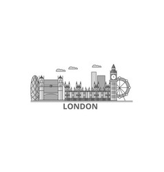 United Kingdom London City City Skyline Isolated