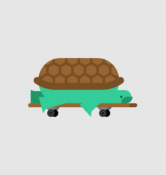 Turtle On Skateboard Tortoise Animal Cartoon