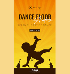 Dance Floor Academy Portrait Template