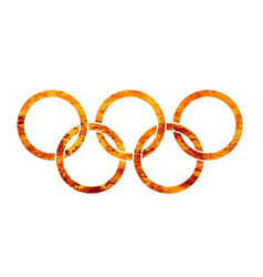 Flaming Olympic Rings