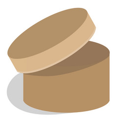 Round Cardboard Box Icon