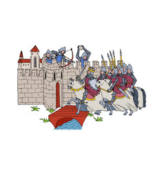 Siege Of A Medieval City Storming The Fortress