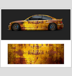 Car Wrap Design - Dirty Metal Texture